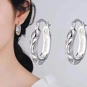 Silver Plated Snake Pattern Earrings